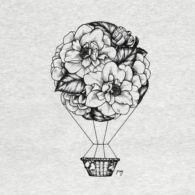 Floral Hot Air Balloon by Akbaly